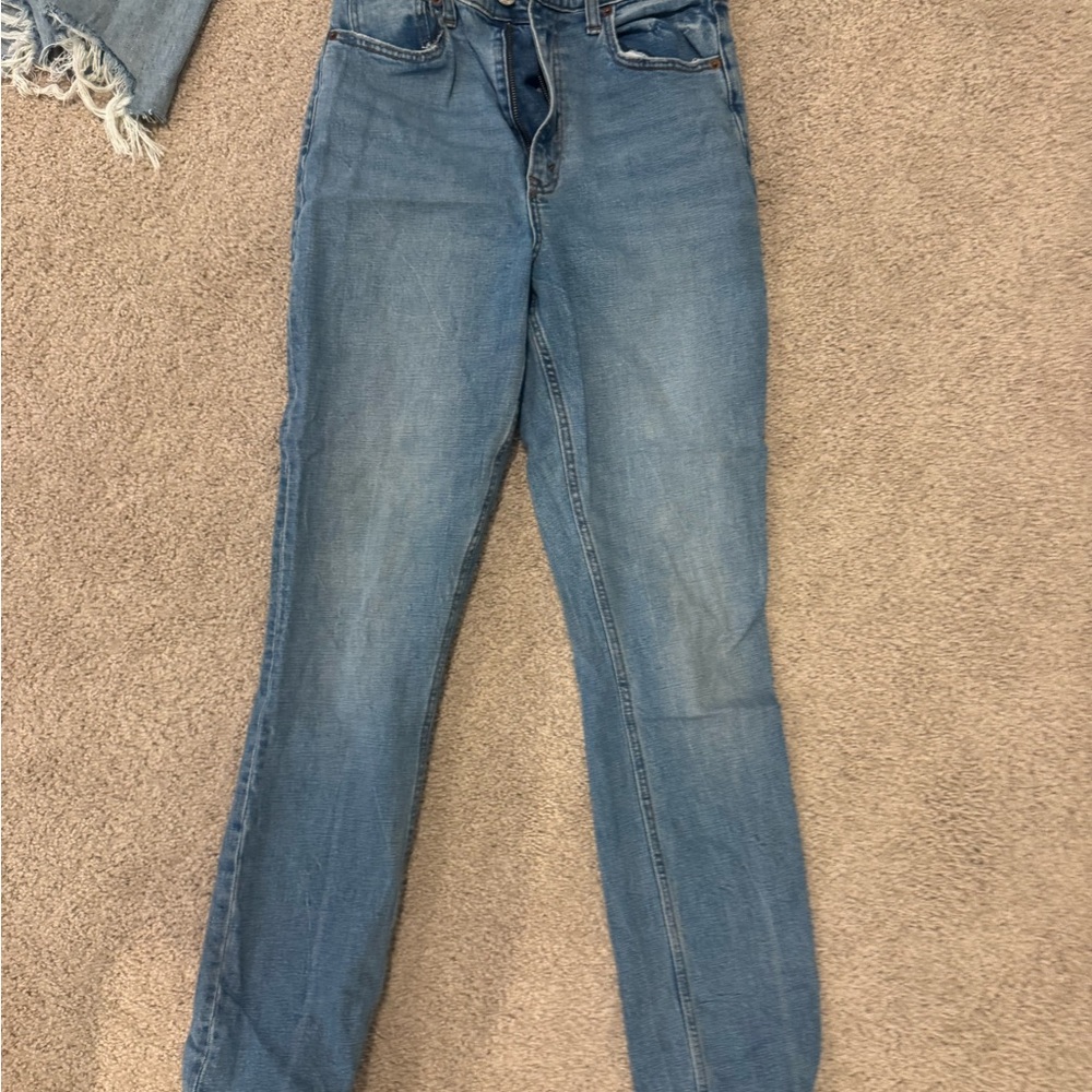 Abercrombie & Fitch High Rise Blue Jeans